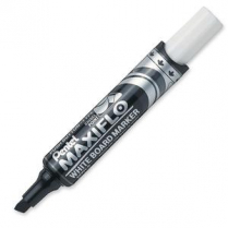 Pentel Maxiflo Chisel Whiteboard Marker Black