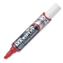 Pentel Maxiflo Chisel Whiteboard Marker Red