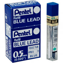 Pentel&reg; Pencil Leads 0.5 mm 12/Tube Blue