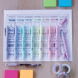 Pentel&reg; Illumina Flex Dual Tip Highlighters Assorted Pastel Colours 8/pkg