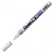 Pentel White 100W S Marker Fine