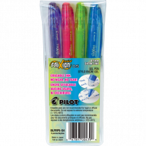 Pilot&reg; Frixion&reg; Point Erasable Gel Pens 0.5 mm Assorted Colours 4/pkg