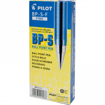 Pilot&reg; BP-S Stick Pens Fine Point Blue 12/box