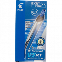 Pilot&reg; Hi-Tecpoint Retractable Roller Pens 0.7mm Blue 12/box