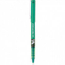 Pilot&reg; Hi-Tecpoint V5 Roller Pen 0.5mm Green 12/box