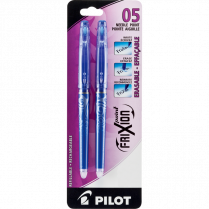 Pilot&reg; FriXion&reg; Point Erasable Gel Pen 0.5mm Blue 2/pkg