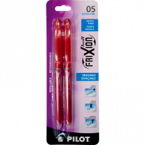 Pilot&reg; FriXion&reg; Point Erasable Gel Pen 0.5mm Red 2/pkg