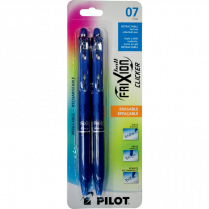 Pilot&reg; FriXion&reg; Ball Clicker Retractable Erasable Gel Pen 0.7 mm Blue 2/pkg