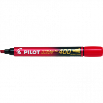 Pilot&reg; Markers 400 Broad Chisel Tip Red 12/box