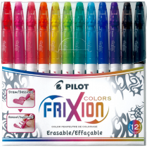 Pilot&reg; FriXion&reg; Colors Erasable Markers Fine Tip Assorted Colours 12/pkg