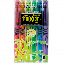 Pilot&reg; Frixion&reg; Light Erasable Highlighters Assorted Colours 6/pkg