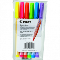 Pilot&reg; Spotliter&reg; Highlighters Chisel Tip Assorted Colours 6/pkg