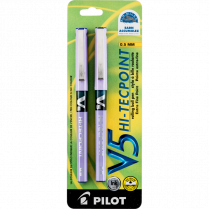 Pilot&reg; Hi-Tecpoint V5 Roller Pen 0.5mm Purple 2/pkg
