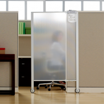 Quartet&reg; Premium Workstation Privacy Screen 38"W x 64"H Frosted