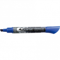 Quartet&reg; EnduraGlide&reg; Dry Erase Markers Chisel Tip Blue