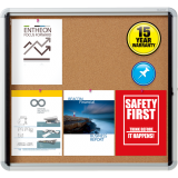 Quartet&reg; Euro&trade; Frame Enclosed Cork Bulletin Board 30" x 27"