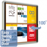 Quartet&reg; Euro&trade; Frame Enclosed Cork Bulletin Board 30" x 27"