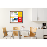 Quartet&reg; Euro&trade; Frame Enclosed Cork Bulletin Board 30" x 27"