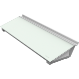 Quartet&reg; Desktop Glass&trade; Dry-Erase Pad Clear