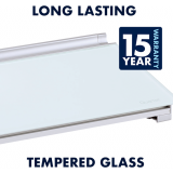 Quartet&reg; Desktop Glass&trade; Dry-Erase Pad Clear