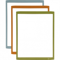 Quartet&reg; Magnetic Dry Erase Whiteboard 8-1/2" x 11" Assorted Colour Frames