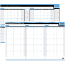 Day-Timer&reg; Double-Sided Flexible Planner 90/120 Day 24" x 36" Bilingual