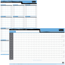 Day-Timer&reg; Double-Sided Flexible Planner Horizontal/Vertical 36" x 24" Bilingual