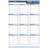 Day-Timer&reg; Double-Sided Flexible Planner Horizontal/Vertical 36" x 24" Bilingual