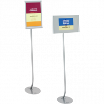 Quartet&reg; Designer Sign Stand 59" H Silver