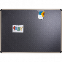 Quartet&reg; Prestige&reg; Black Embossed Foam Board 48" x 72" Titanium