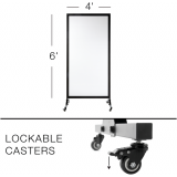 Quartet&reg; Mobile Room Divider 48"W x 72"H