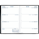 Quo Vadis SapaX Freeport Weekly Pocket Diary 5-1/2" x 3-1/2" English Black