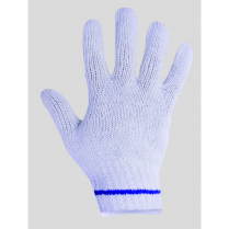 RONCO Vita&trade; Blue Line Knit Gloves Large White 12 pairs/pkg
