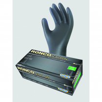 RONCO Sentron&trade; 6 Examination Gloves Large Black 100/box