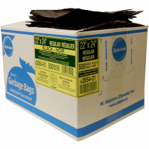 Ralston 2600 Series EcoLogo&trade; Industrial Garbage Bags Regular 22" x 24" Black 500/ctn