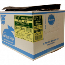 Ralston 2600 Series EcoLogo&trade; Industrial Garbage Bags Regular 26" x 36" Black 250/ctn