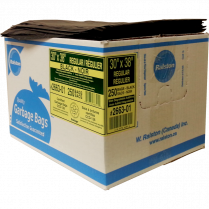 Ralston 2600 Series EcoLogo&trade; Industrial Garbage Bags Regular 30" x 38" Black 250/ctn