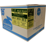 Ralston 2600 Series EcoLogo&trade; Industrial Garbage Bags Regular 30" x 38" Black 250/ctn