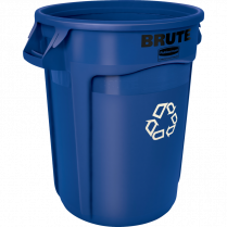 Rubbermaid&reg; BRUTE&reg; Recycling Container without Lid 121.1 L Blue