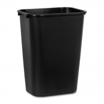Rubbermaid&reg; Wastebasket 39 L 15-1/4"W x 11"D x 20"H Black