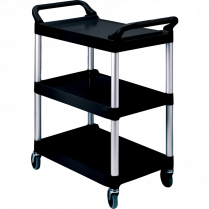 Rubbermaid&reg; Service Cart Black
