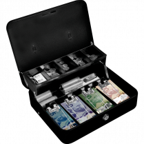 Royal Sovereign&reg; Tiered Tray Deluxe Cash Box Grey