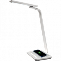 Royal Sovereign&reg; Multi-Angle LED Desk Lamp With Qi Charging 17-7/10"H" 10W Black White