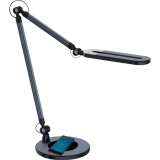 Royal Sovereign&reg; Swing Arm LED Desk Lamp with Qi Charging 32" 10W Black