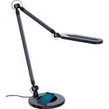 Royal Sovereign&reg; Swing Arm LED Desk Lamp with Qi Charging 32" 10W Black