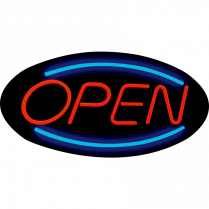 Royal Sovereign&reg; Oval LED Open Sign English