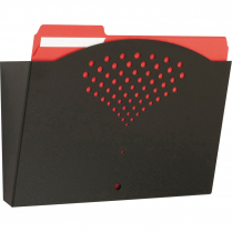 Safco&reg; Steel Wall Pocket Letter Black