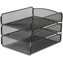 Safco Onyx Triple Letter Tray