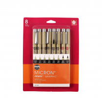 Pigma Micron Pens Black 8/Set