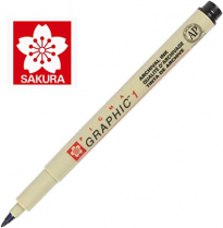 Pigma Graphic 1.0mm Bullet Point Black